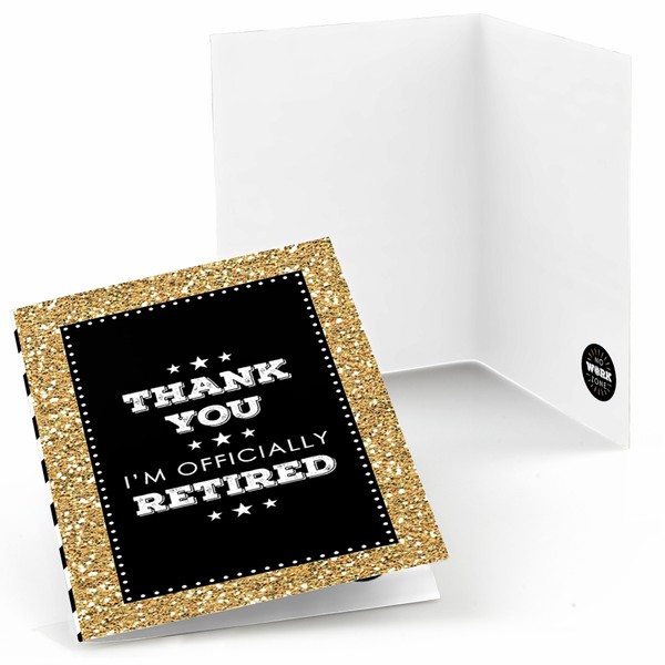 Happy Retirement - Retirement Party Thank You Cards (8 Count)