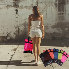 Large Mesh Swim Bag for Short Fins, Made in Korea Travel Blue Large 2ea