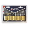 TIMCO Brass Padlocks Key Alike - 40mm - Gold -