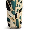 Teal Black Creme Leopard Pattern Boho Style Pattern Tote Bag