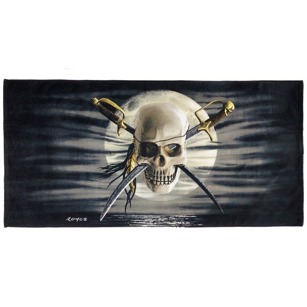 KAUFMAN - Patch Skull Printed Beach Towel- by ROYCE