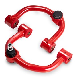 2-4" Front Upper Control Arms For 2004-2024 F150 with Ball Joint, 2PCS Adaption 2-4" Lift Suspension Kit Adjustable Red Control Arm