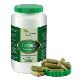 VITA IDEAL VITAIDEAL Vegan® Fennel Seeds 4 x 360 Capsules Foeniculum Vulgare Daily Serving 900 mg Fennel Seeds Pure Powder Natural, Vegetable and No Additives