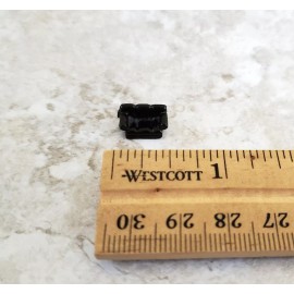 Island Crafts Dollhouse Miniature 1:144 Scale Sofa Couch Black Modern Micro Minis Furniture