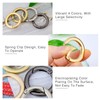 Hysagtek Spring O Rings, 16 Pcs Round Spring Snap Clip