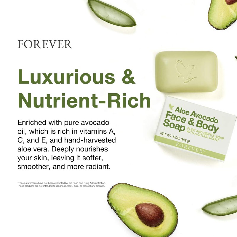Forever Living - Aloe Avocado Face and Body Soap -