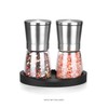 VEVOK CHEF Salt and Pepper Grinder Set Adjustable Coarseness Ceramic