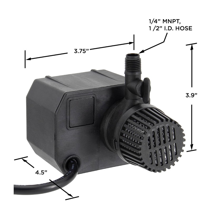 Beckett GR210A Submersible Pump-115V, 190 gph @ 1 foot, Rotating