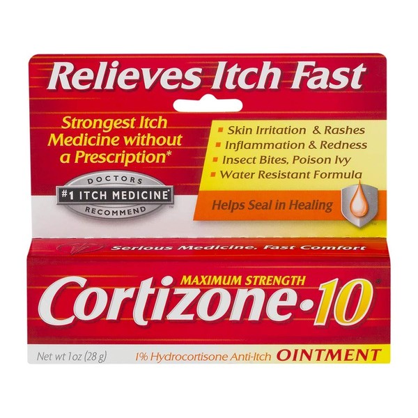 Cortizone-10 Itch Medicine Maximum Strength Ointment 1 Ounce (29ml) (2 Pack)