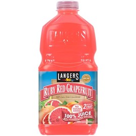 Langers 100% Ruby Red Grapefruit Juice, 64 Fl Oz (Pack of 8)