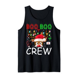 Reindeer Nurse Christmas Scrub Tops Boo Crew Nurse Xmas Tank Top