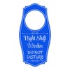 Night Shift Worker Do Not Disturb Door Hanger | House