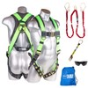 Palmer Safety Fall Protection Harness Kit I 5pt Full Body,