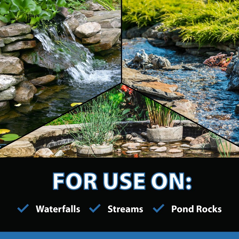 CrystalClear AlgaeOff Pond & Water Garden Scum Cleaner, Waterfall &
