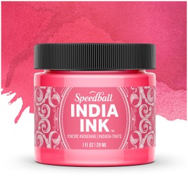 Speedball India Ink, Pink Tourmaline, 1-Ounce