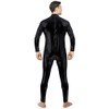 Aniler Unisex Shiny Metallic Unitard Zipper Tight-fitting Stretchy Costume Bodysuit
