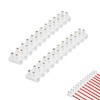 2PCS Clear Electrical Connector Blocks 12 Way 30A Chock Blocks