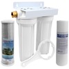 External RV Dual Water Filter System for RVs Boats Motor
