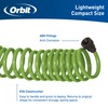 Orbit 26380 Coil Garden Hose, 25 Feet, with 8-Pattern Hose