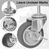 AAGUT 3 Inch Caster Wheels with Locking Brakes, Rubber Heavy