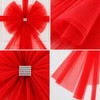 Large Christmas Door Bow with Long Ribbon – Oversized Red