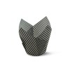 Black Check Medium Size Tulip Baking Cups Cupcake Liners Muffin