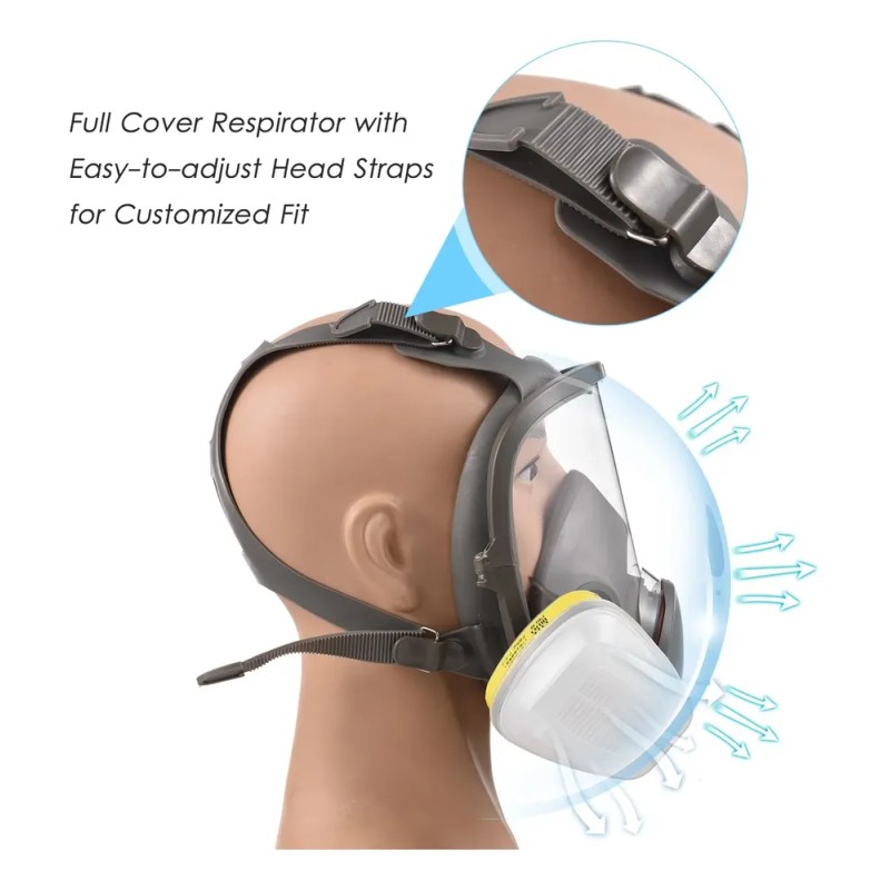 Mask Facepiece Reusable Full 6800 Respirator Painting And Of