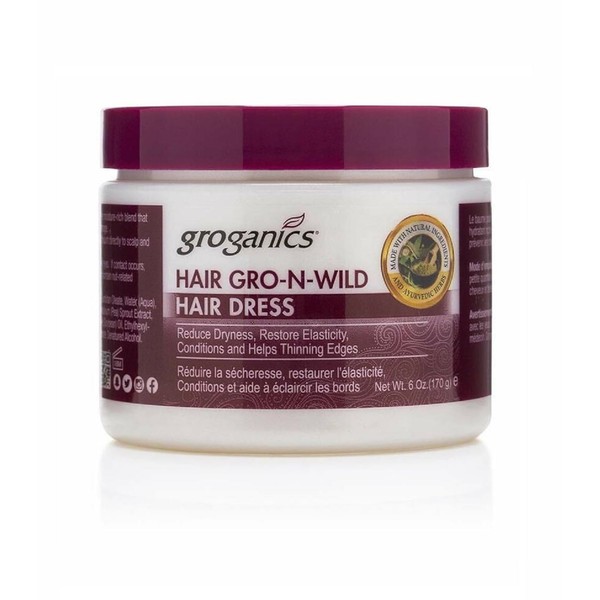 Groganics Hair Gro-N-Wild Conditioning Creme 6 oz