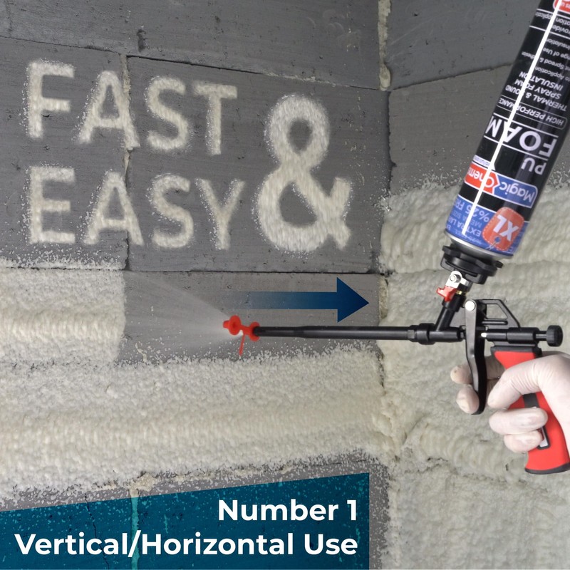 Spray Polyurethane Foam Gun Nozzles Precision for Vertical and Horizontal