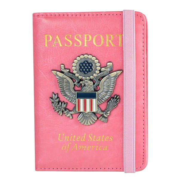 Passport Holder Cover and Card Case Slot Combo RFID Blocking