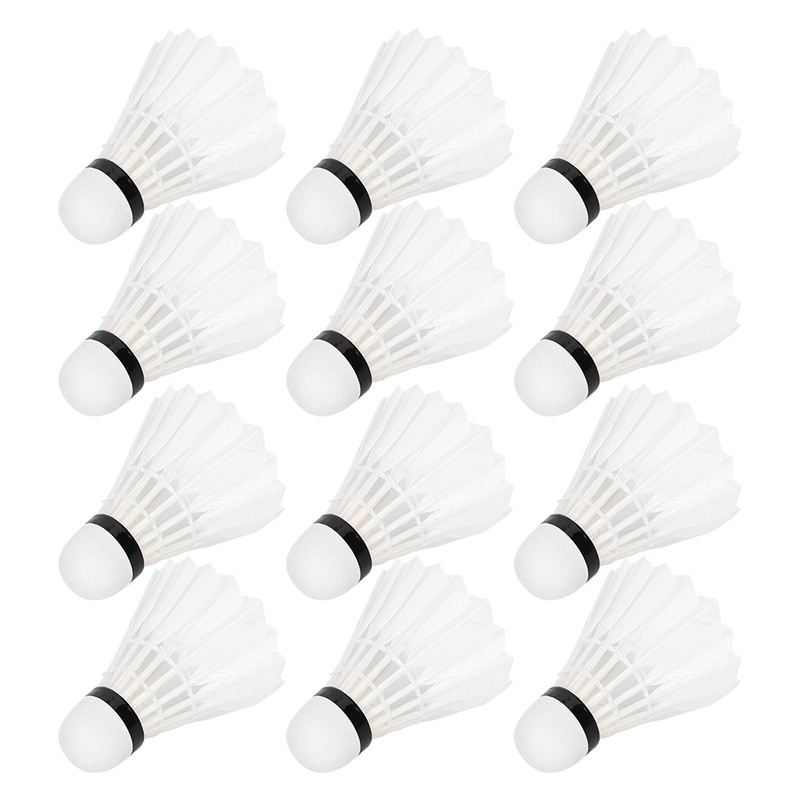 12pcs Badminton Balls Feather Badminton Shuttlecocks Indoor Outdoor Sports Accessory
