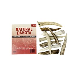 Natural Dakota Deer Antler Crafting Points (Jewelry, Home Décor, Crafts) (3"-5" with Drilled Hole)
