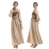 Nuoqi Victorian Dress for Women Renaissance Costumes 1800s Medieval Corset