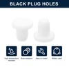 sourcing map 16 Pieces White Rubber Stopper, 5.3mm Plug Holes