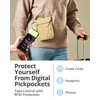Vantamo Premium RFID Protected Travel Neck Wallet, Khaki, Fits Passport