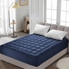 HYLEORY King Mattress Pad Quilted Fitted Mattress Protector Cooling Pillow