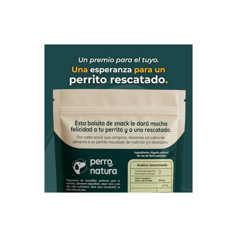 Premios Hígado de Res en Tiras - Libre Pastoreo -