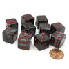 Koplow Games Set of 10 D6 16mm Marbleized Square Corner