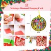 CAYUDEN Diamond Painting Christmas Pendant, 38 pcs 5D Christmas Diamond