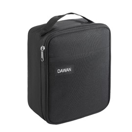 DAWAN freezable Insulated lunch bag,Built in detachable ice pack, Black, Insulated Cooler Tote with Handle for men or women, Keeps food cold or hot 8 to 10 hours, Meal Prep for Work Picnic golf