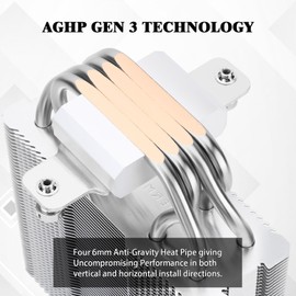 Thermalright Assassin X 120 SE White CPU Air Cooler, 4 Heat Pipes, TL-C12CW PWM Quiet Fan CPU Cooler with S-FDB Bearing, for AMD AM4 AM5/Intel 1700/1150/1151/1200/1851