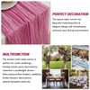 Nialnant 2 Pack Pink Cheesecloth Table Runner, 10Ft Rosered Gauze