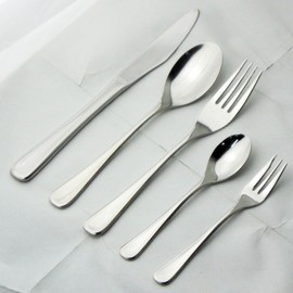 Nagao Chick Dinner Cutlery Set, 5 Pieces, 18-8 Stainless Steel, Made in Japan