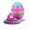 3D Printed Articulated Snake Egg Toy for Desk Decor –