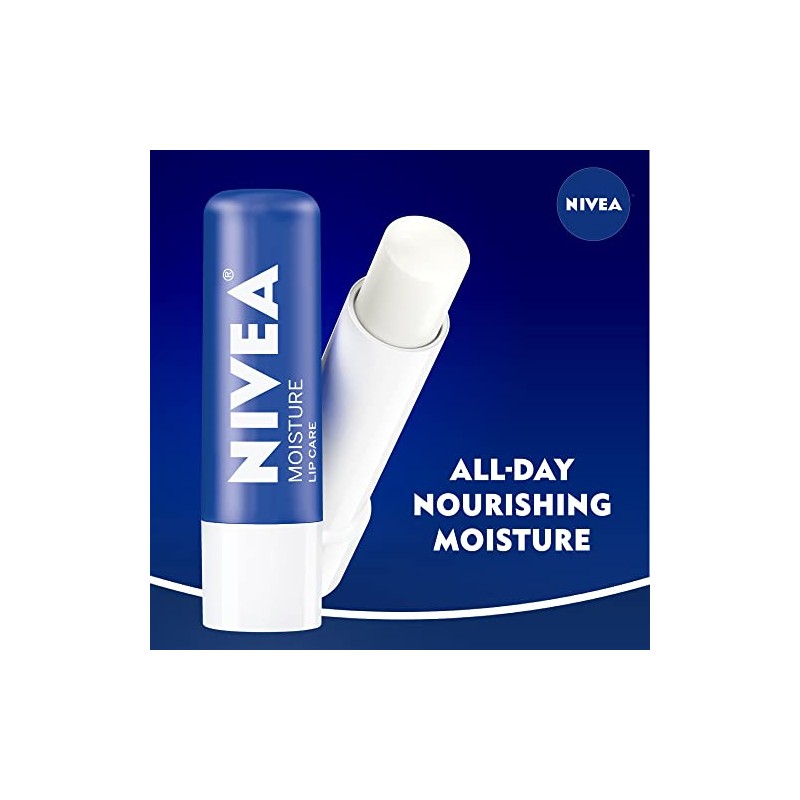 Nivea, Moisture Lip Care Unisex Balm, 0.17 Ounce