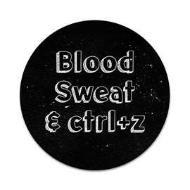 2X Sticker Set - Blood Sweat Undo Button - for Phone Grip Stent Cell Phones Tablets (Stickers Only)