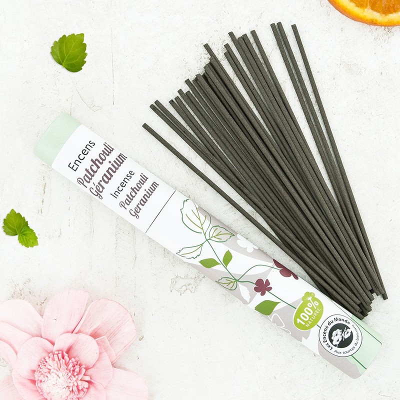 Patchouli Geranium Incense Sticks