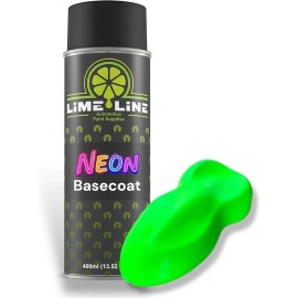 LiME LiNE Automotive Neon Green Basecoat Spray Paint - 14 Oz