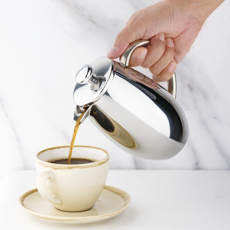 Olympia Stainless Steel Cafeteria 3 Cup 400Ml Coffee Catering Restaurant