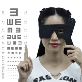 4 Pcs Ophthalmic Eye Occluder for Ophthalmologists Orthoptists Optometrists Eye Exam Tool (Black)